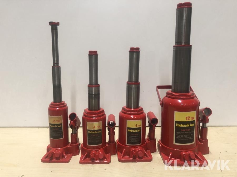 Domkraft 2 steg Redtool 4 st