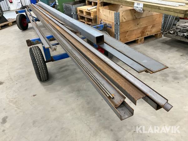 Plattjärn fyrkantsbalk U-profil