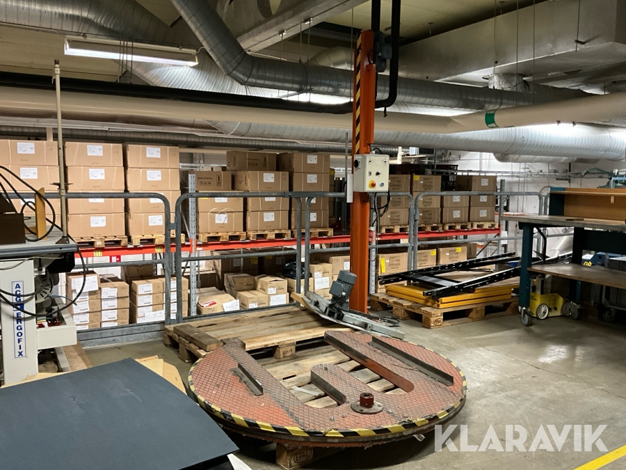 Sträckfilmsmaskin/Inplastare KPK 1500 ink 8 rullar sträckfilm