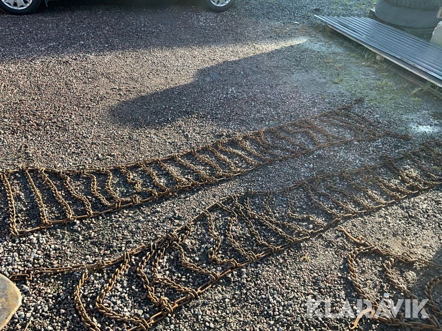 Snökedjor till entreprenadmaskiner 2st 