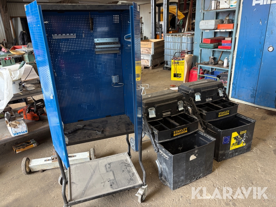 Verktygsvagn / verktygslådor 3st