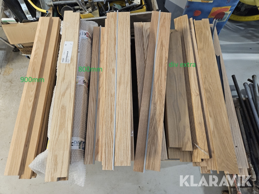 Dörrtrösklar ek 800 - 900 mm