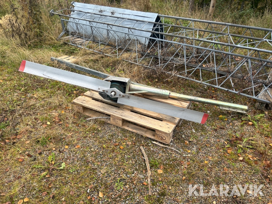 Vindsnurra/vindkraftverk Fourwind Elmekano 3st sektioner för mast