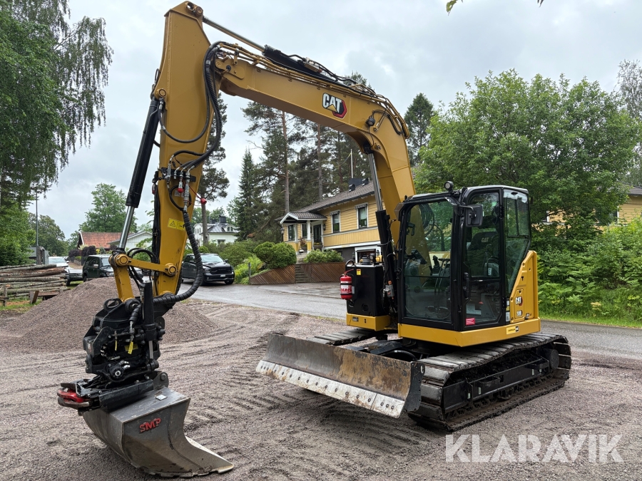 Grävmaskin CAT 308 CR Next Gen med 4 redskap
