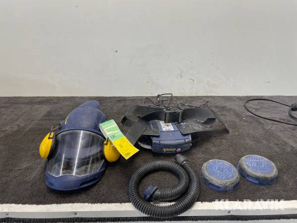 Friskluftsmask, friskluftshjälm med fläktenhet Sundström SR500/SR580