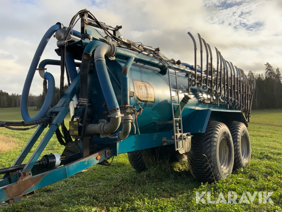 Flytgödselspridare Hill spridaren HTC -15000 12 m ramp