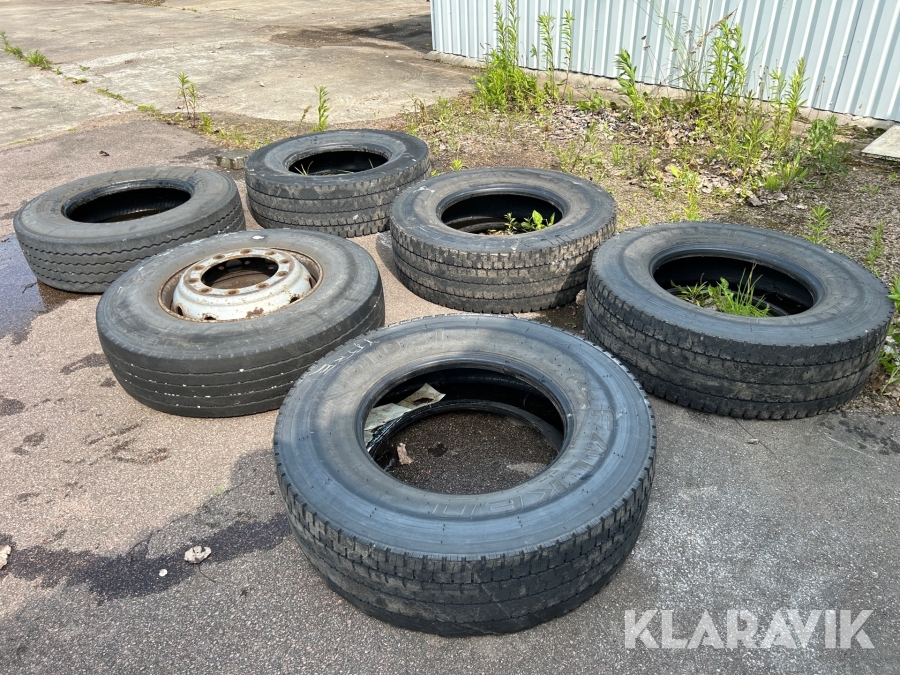 Bussdäck 295/80R22.5 6 st