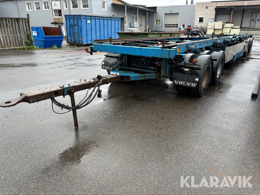 Kombisläp Liftdumper 3 burkars/lastväxlarsläp Härryda