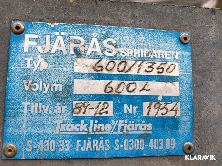 Sandspridare Fjärås