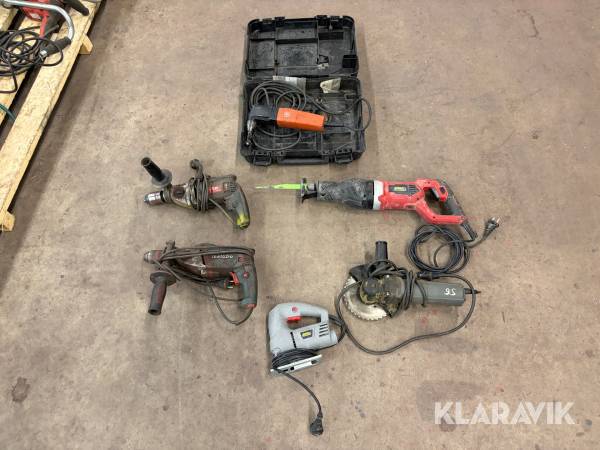 Parti med diverse elmaskiner Metabo/Fein/Adamant/Meec
