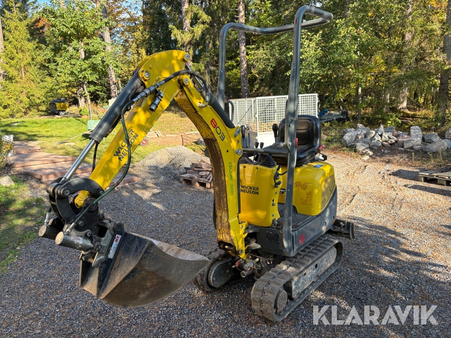 Minigrävmaskin Wacker Neuson 803