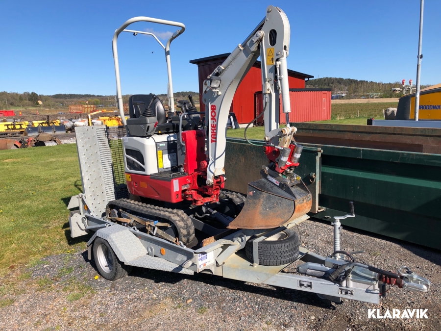 Minigrävare med vagn  Take-Job  TB210R 