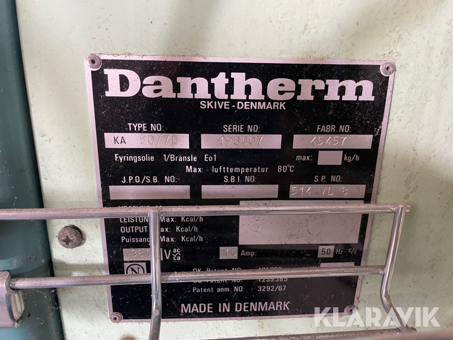 Värmepanna Dantherm KA 50/70