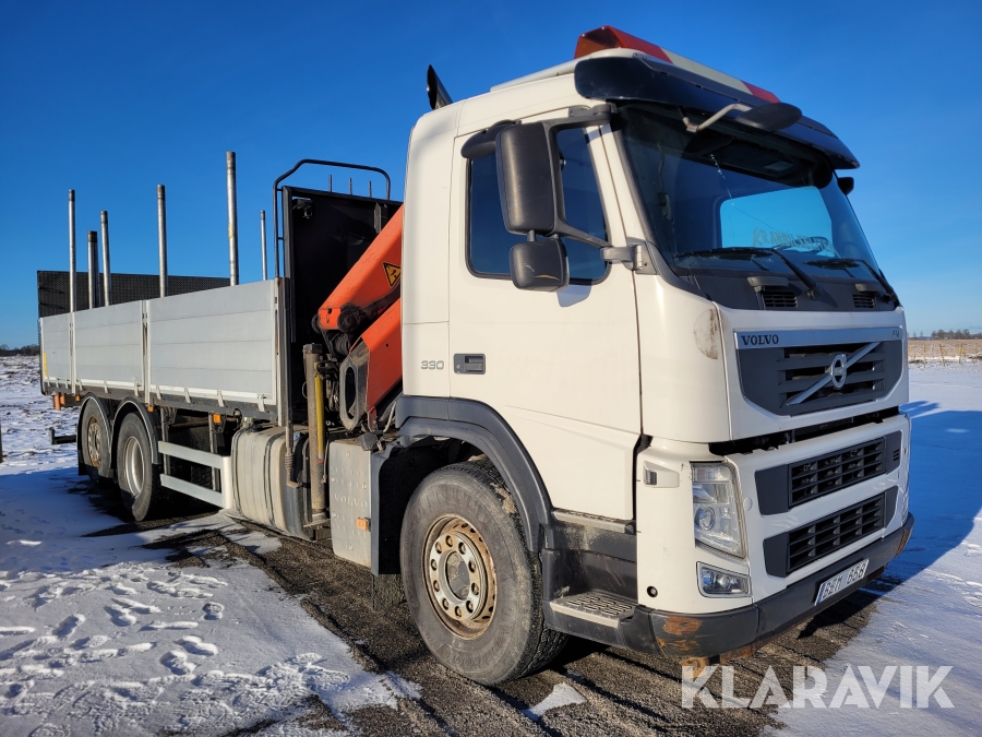 Lastbil Volvo FM330 Kranbil/Brädgårdsbil
