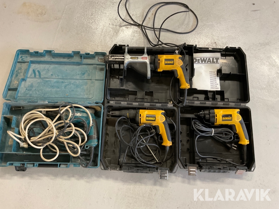 Gipsdragare och skruvautomat