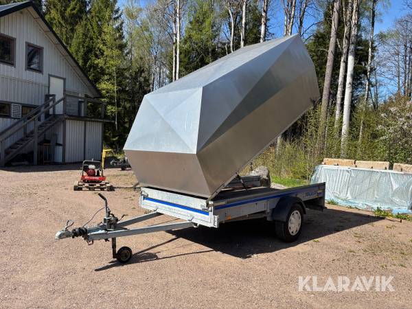 Personbilssläp med kåpa Fogelsta D0750