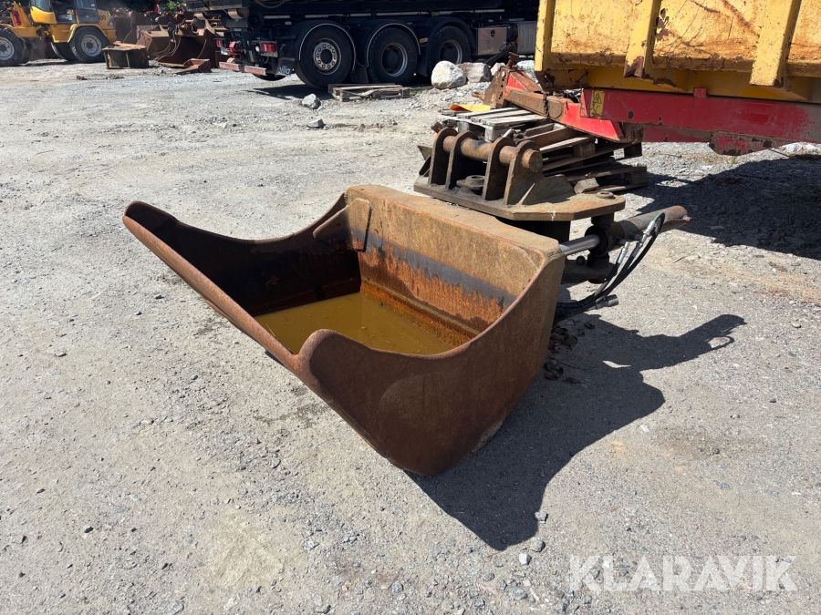 Planerskopa med tiltfäste