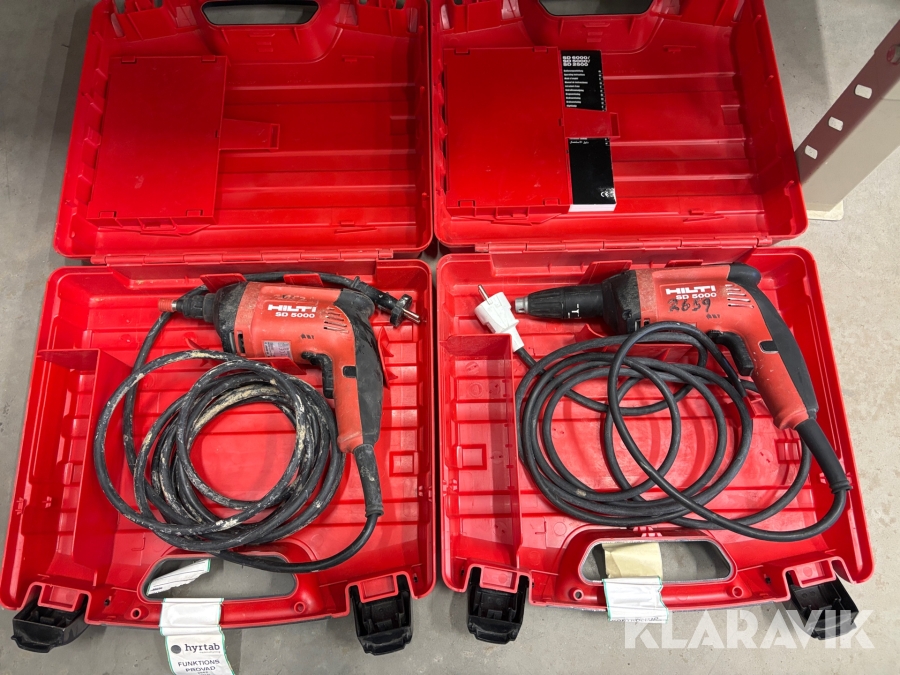 Gipsskruvdragare 2 st Hilti SD 5000