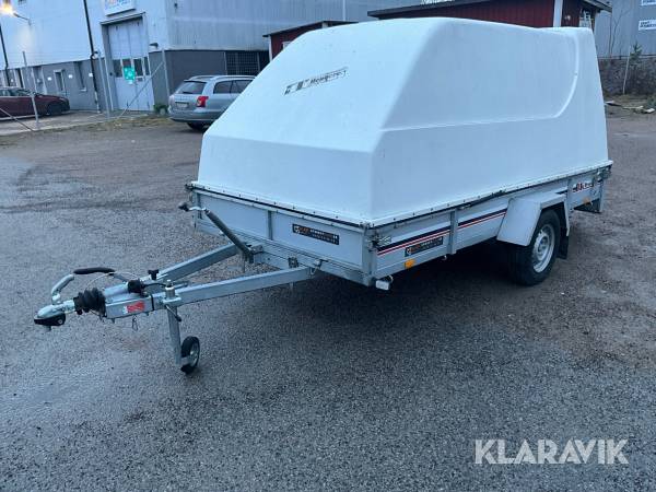 Personbilssläp BK Hengeren PL 1234T med tipp
