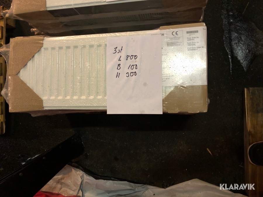 Vattenburna radiatorer 3 st