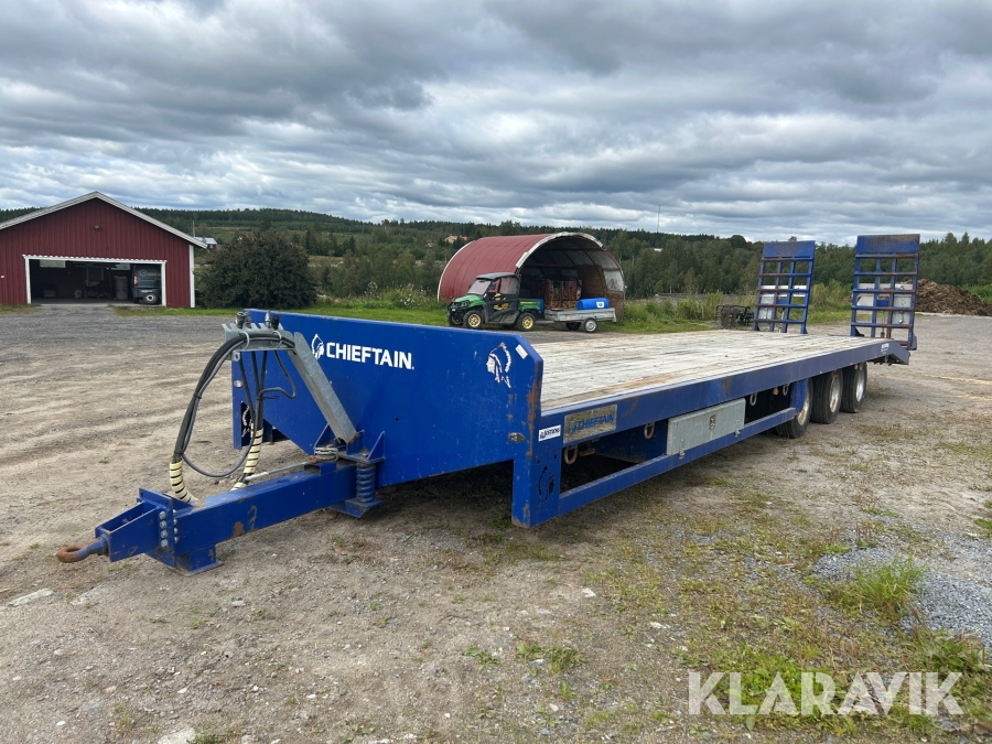 Maskintrailer Chieftain 23 ton
