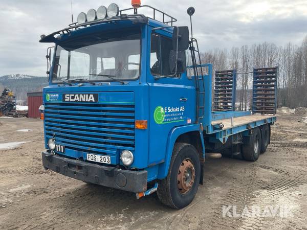 Maskintransport Scania 111