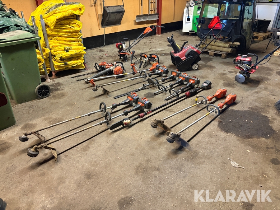 Parti med grönytemaskiner Stihl Toro