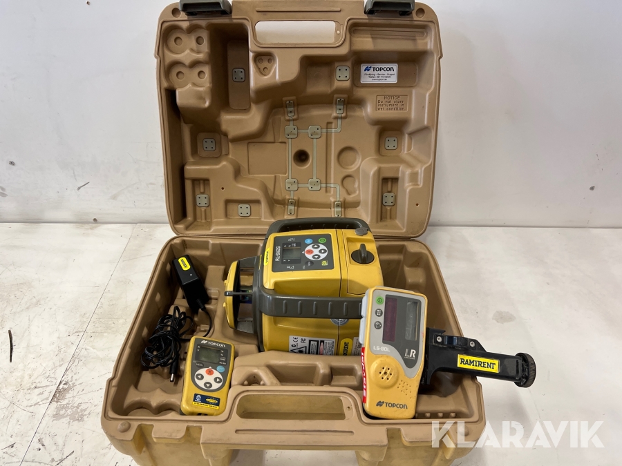 Tvåfallslaser samt mottagare Topcon RL-SV2S + LD80L
