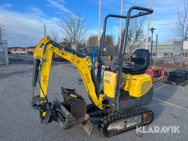 Grävmaskin Wacker Neuson E08-01 med redskap