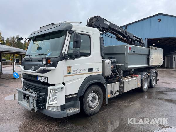 Kranbil Volvo 410 med tipp