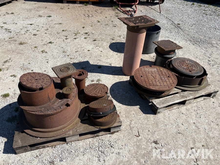 Brunnsbetäckningar olika modeller 2 pallar