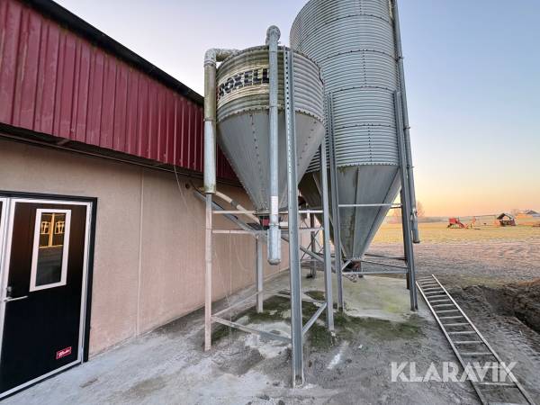 Silo Roxell med inmatningsskruv och motor 1st
