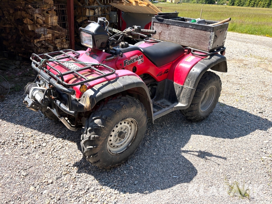 Fyrhjuling Honda Foreman ES 450 med plog