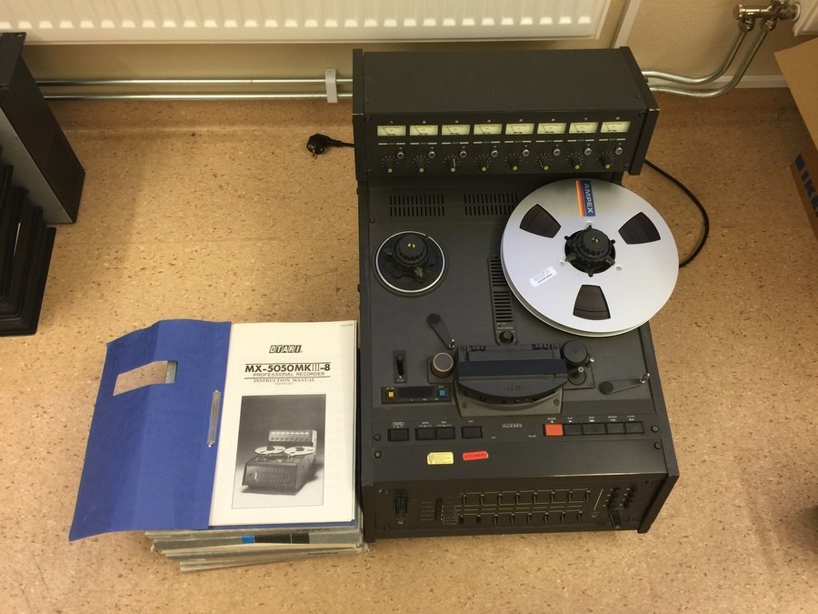 8-kanalers Rullbandspelare + Band Musikstudioutrustning