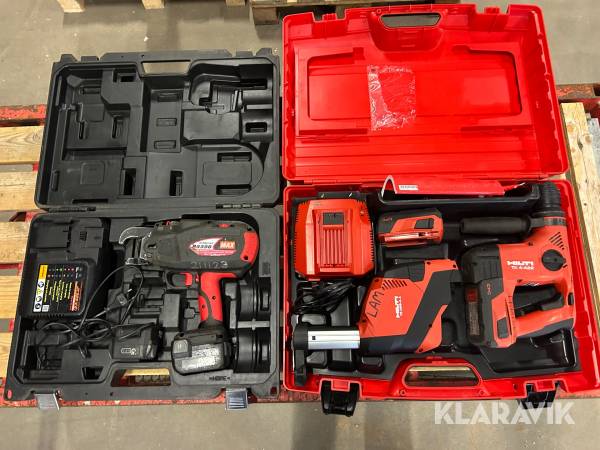 Borrhammare 1 st, Najmaskin 1 st Hilti / Max TE 4-A22 / RB 398