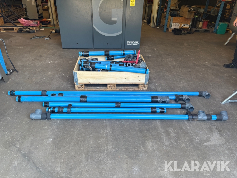 Diverse rördelar till kompressor