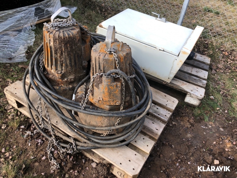 Pumpar Flygt CP 3127.180 2st (Nyrenoverade)