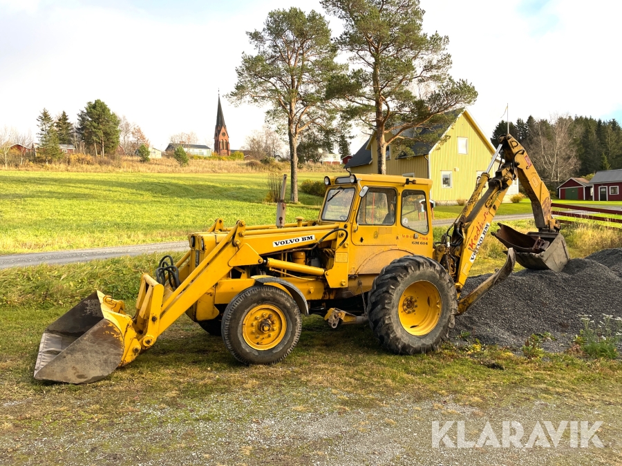 Grävlastare Volvo BM GM 614 med halvbandsutrustning
