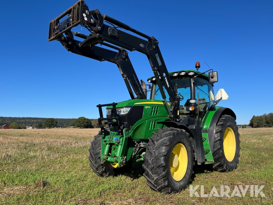 Traktor John Deere 6150 R med lastare