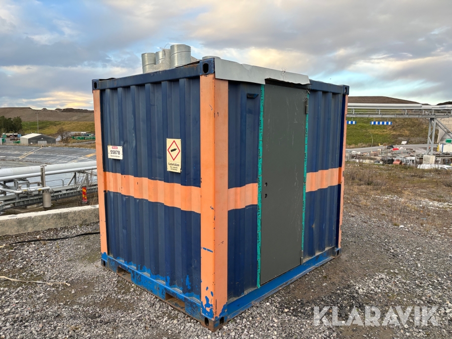 Kockoverk pelletsdrift i container