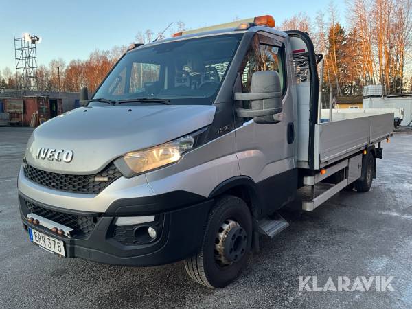 Kranbil / flakbil Iveco Daily 70-170 med kran Fassi M40A