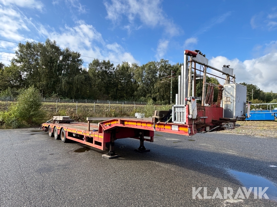 Utdragbar trailer Faymonville STN-3A (teleskoptrailer 6,3m)