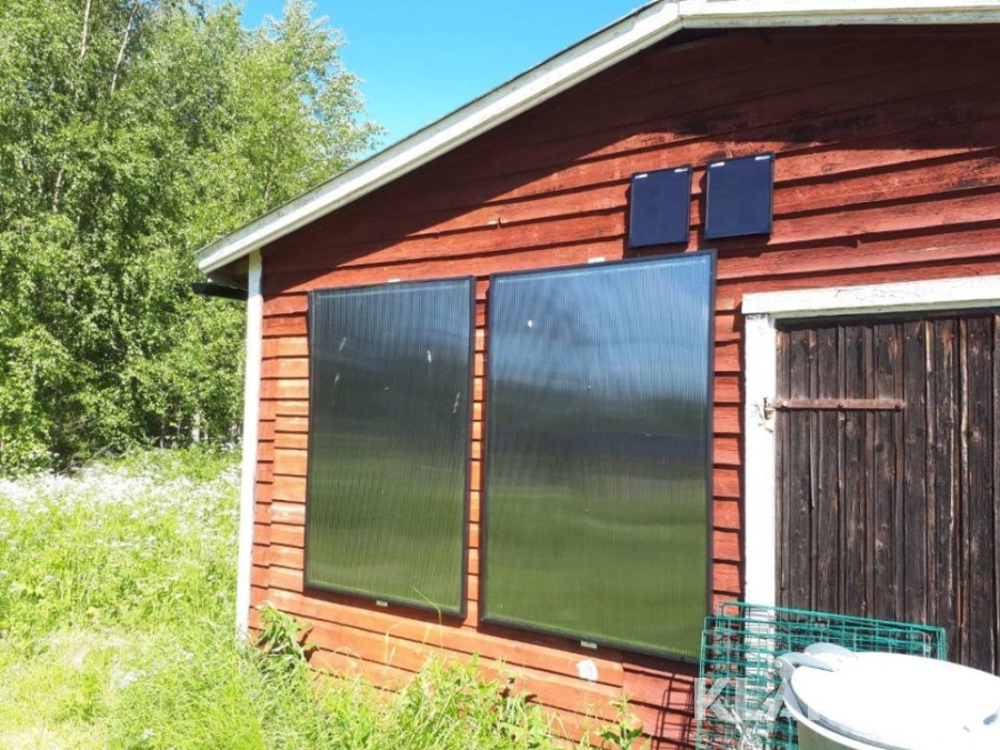 Luftsolfångare Solkungen Full Black Outdoor 0,75 kvm