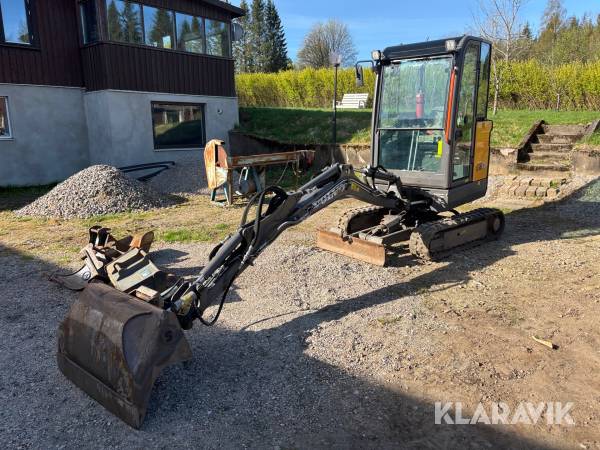 Grävmaskin Volvo EC18E Snabbfäste & Redskap
