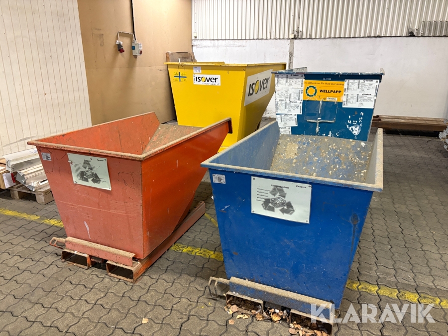 Materialbehållare 4 st