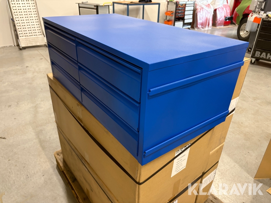 Lådfack 3st med 3st utdragbara lådor till maskinskåp