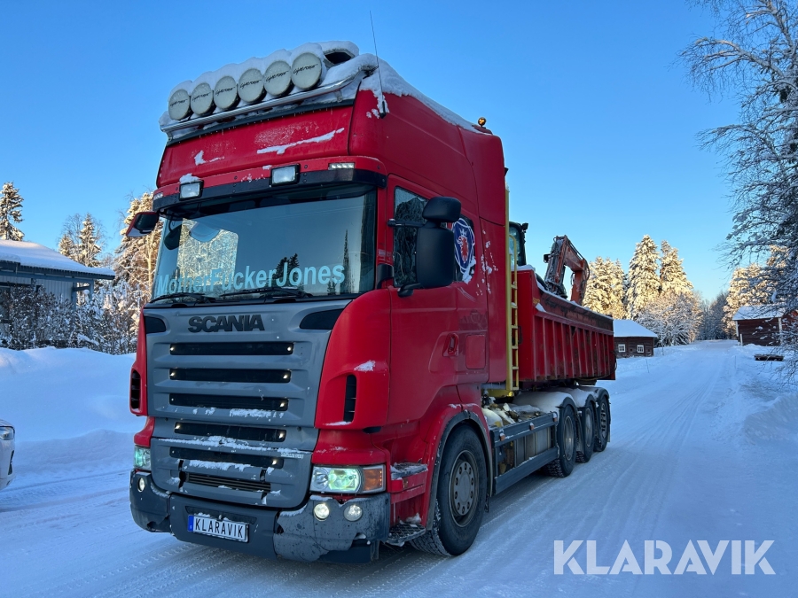 Lastväxlare Scania R500 med flak
