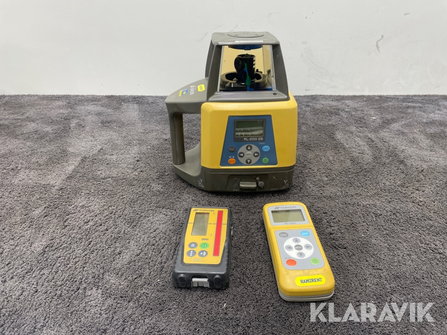 Tvåfallslaser & lasermottagare Topcon RL-200 2S, LS-100D