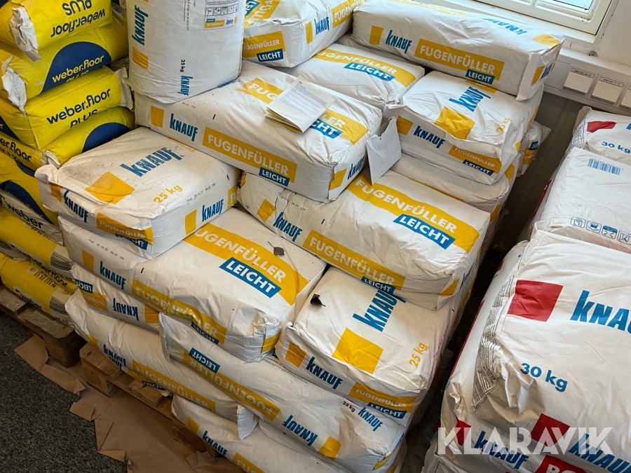 Fogmassa Knauf Fugenfüller Leicht för gips, ca 30 säckar