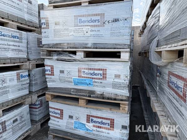 Marksten Benders Slät platta skarp grafit 13st pallar